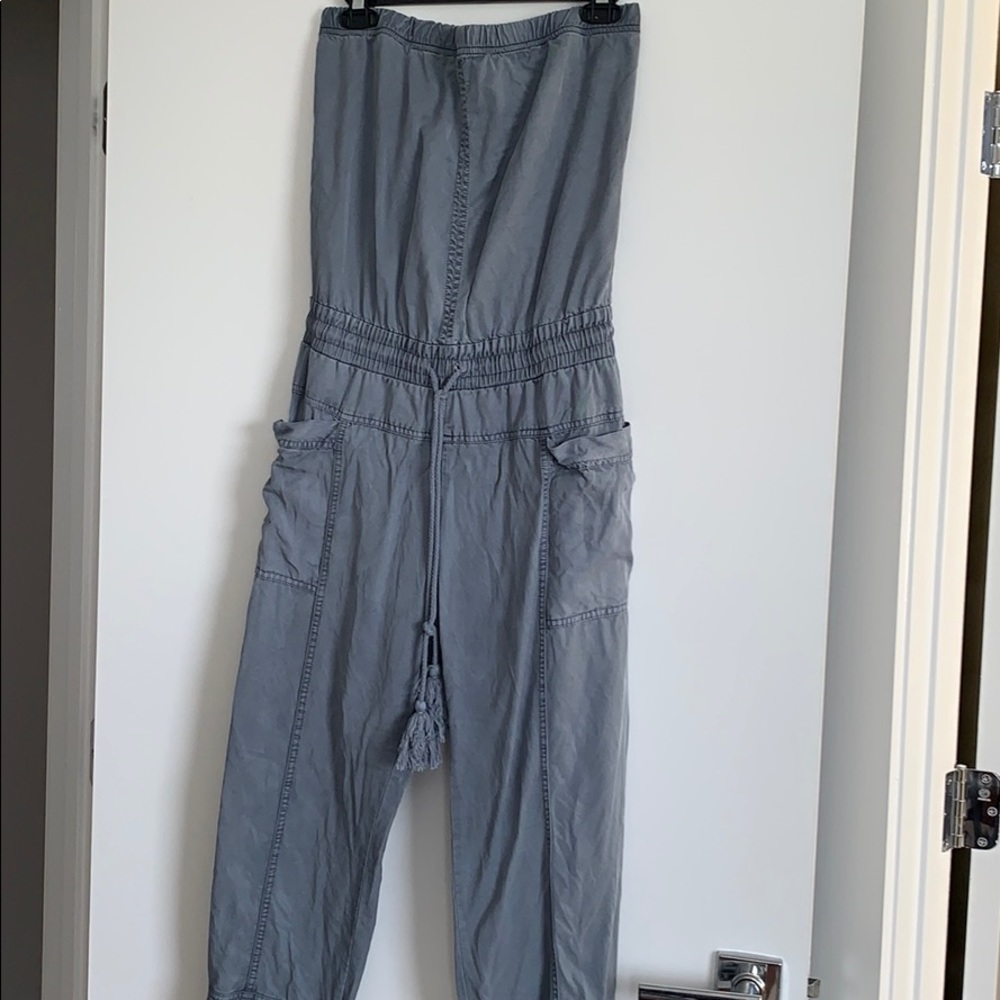 Strapless brunch jumpsuit